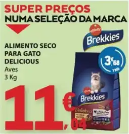 E.Leclerc alimento seco para gato delicious brekkies promoção