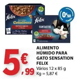 E.Leclerc Alimento húmido para gato sensation felix promoção