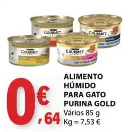 E.Leclerc alimento húmido para gato purina gold promoção