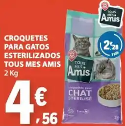 E.Leclerc Croquetes para gatos esterilizados tous mes amis promoção