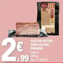 E.Leclerc Bacon extra sem couro primor promoção
