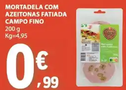 E.Leclerc mortadela com azeitonas fatiada campo fino promoção