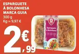 E.Leclerc Esparguete à bolonhesa marca guia promoção