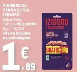 E.Leclerc Fiambre da perna extra izidoro promoção
