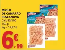 E.Leclerc miolo de camarão pescanova promoção