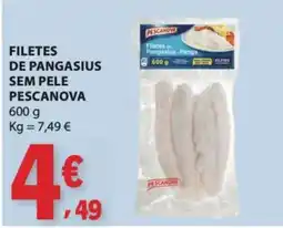 E.Leclerc filetes de pangasius sem pele pescanova promoção