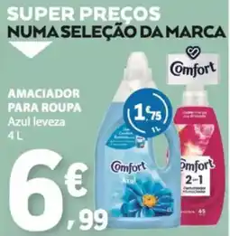 E.Leclerc Amaciador para roupa comfort azul leveza promoção