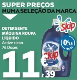 E.Leclerc Detergente máquina roupa líquido active clean skip promoção