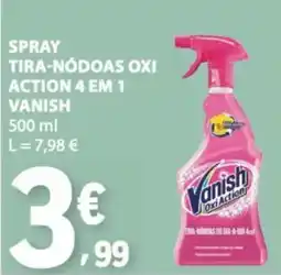 E.Leclerc spray tira-nódoas oxi action vanish promoção