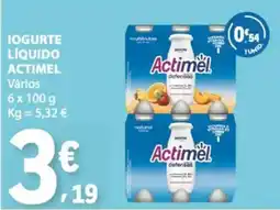 E.Leclerc Iogurte líquido actimel promoção