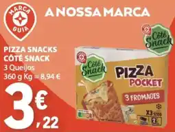 E.Leclerc Pizza snacks côte snack 3 queijos promoção