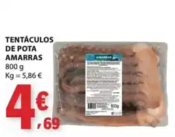 E.Leclerc tentáculos de pota amarras promoção