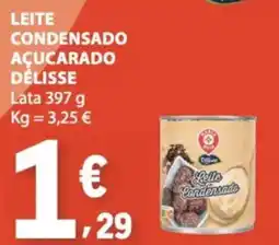 E.Leclerc Leite condensado açucarado délisse promoção