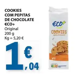 E.Leclerc Cookies com pepitas de chocolate eco+ promoção