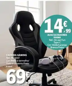 E.Leclerc cadeira gaming hama promoção