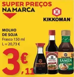 E.Leclerc molho de soja kikkoman promoção