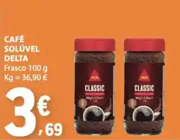 E.Leclerc Café solúvel delta classic promoção