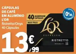 E.Leclerc Cápsulas de café em alumínio l'or ristretto/onyx promoção