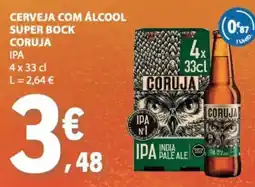 E.Leclerc Cerveja com álcool super bock coruja ipa promoção