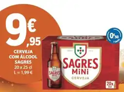 E.Leclerc sagres mini cerveja promoção
