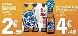 E.Leclerc Cerveja sem álcool super bock promoção
