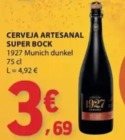 E.Leclerc Cerveja artesanal super bock 1927 munich dunkel promoção