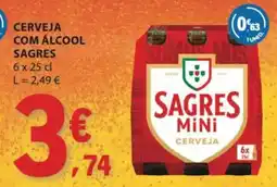E.Leclerc sagres mini cerveja promoção