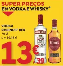 E.Leclerc Vodka smirnoff red promoção
