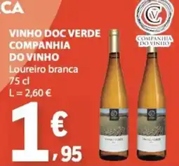 E.Leclerc vinho doc verde companhia do vinho loureiro branca promoção