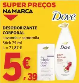 E.Leclerc Dove desodorante corporal promoção