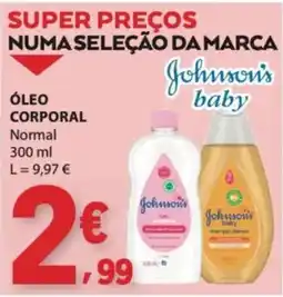 E.Leclerc óleo corporal johnson's baby promoção