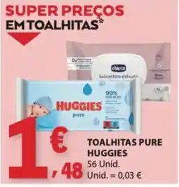 E.Leclerc toalhitas pure huggies promoção