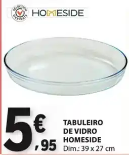 E.Leclerc tabuleiro de vidro homeside promoção