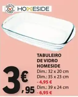 E.Leclerc tabuleiro de vidro homeside promoção