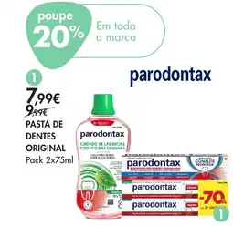 Pingo Doce parodontax pasta de dentes original promoção