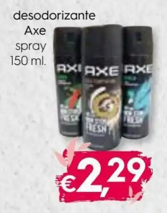 Bolama Desodorizante Spray Axe 150ml promoção