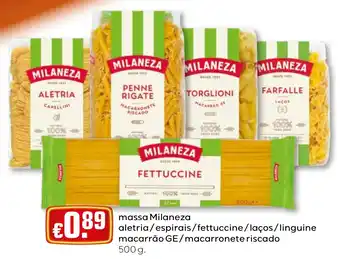 Massa milaneza aletria/espirais/fettuccine/laços/linguine macarrão ge/macarronete riscado