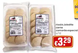 Bolama Rissóis joledila carne camarão especial promoção