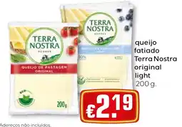 Bolama queijo fatiado terra nostra original light promoção