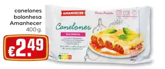 Canelones bolonhesa amanhecer