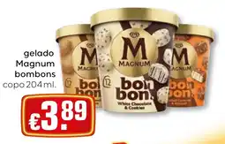 Bolama gelado magnum bombons copo promoção
