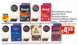 Bolama Nescafé Dolce Gusto Buondi/Sical Espresso intenso ristretto Ardenza/Napoli descafeinado promoção