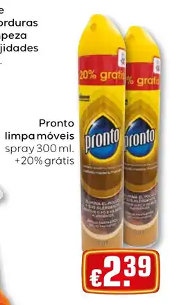 Bolama Pronto limpa móveis spray promoção