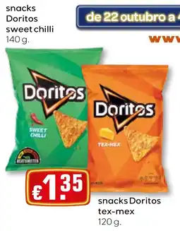 Bolama snacks Doritos sweet chilli promoção