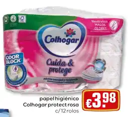 Bolama papel higiênico colhogar protect rosa promoção