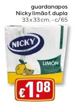 Bolama guardanapos nicky limão f. dupla promoção