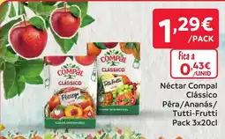 Amanhecer Néctar compal clássico pêra ananás tutti-frutti pack promoção