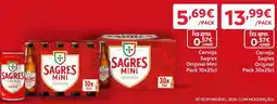 Amanhecer Sagres cerveja mini promoção