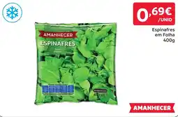 Amanhecer espinafres amanhecer promoção