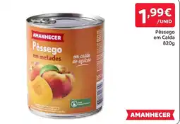 Amanhecer Pêssego em metades promoção